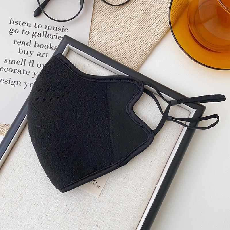 Women's Winter Windproof Lamb Wool Face Mask - Anti-Frost, High-Design, Velvet Thick