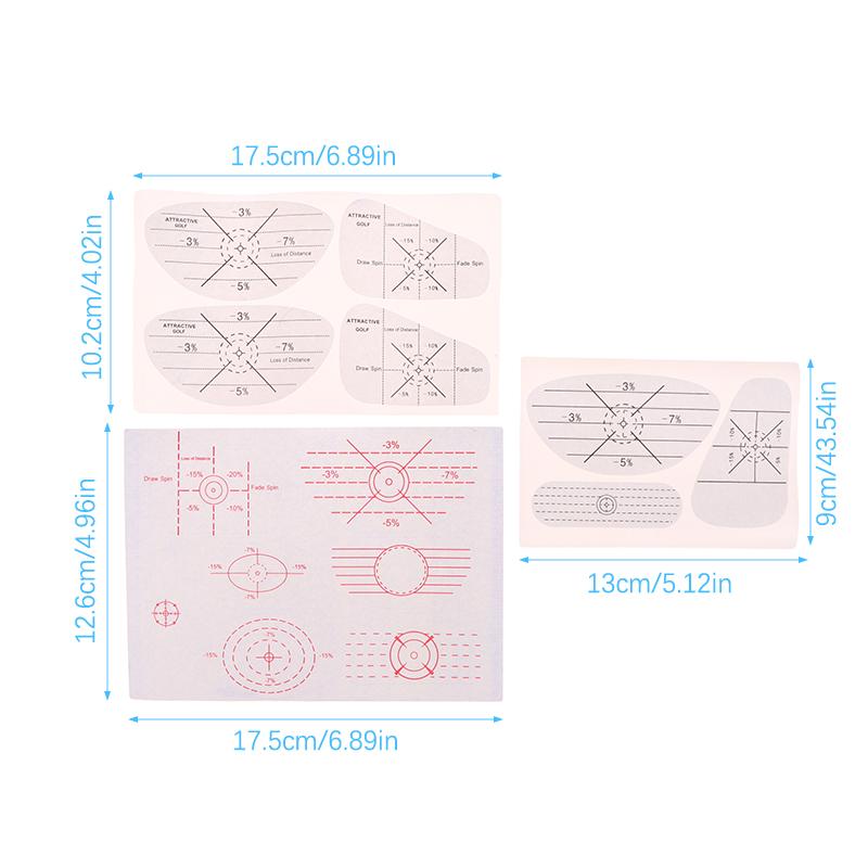 10 Bucăți Autocolante Impact Golf Autocolant Etichete Supradimensionate Rola Înregistrator Lovire Mingi Pentru Bărbați Femei Accesorii Practică Golf