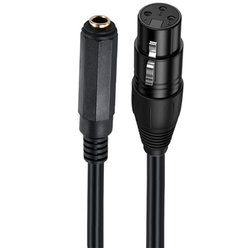 

1/4 TS/TRS Female to XLR Adapter Cable, XLR to 1/4 Stereo Balanced Audio Connector Cable for Microphone PC Speaker 1