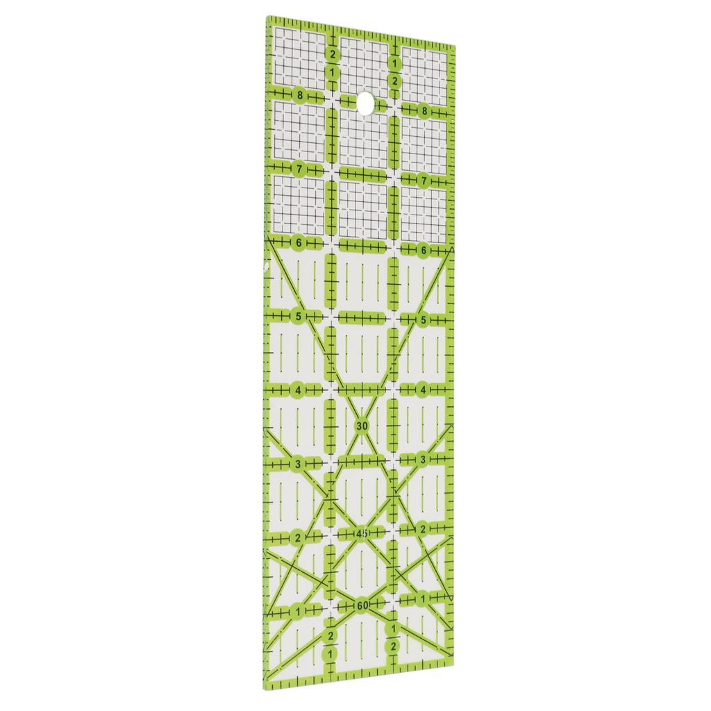 Quilting Ruler Acrylic Rectangular Transparent Simple Operation Sturdy Durable Household Sewing