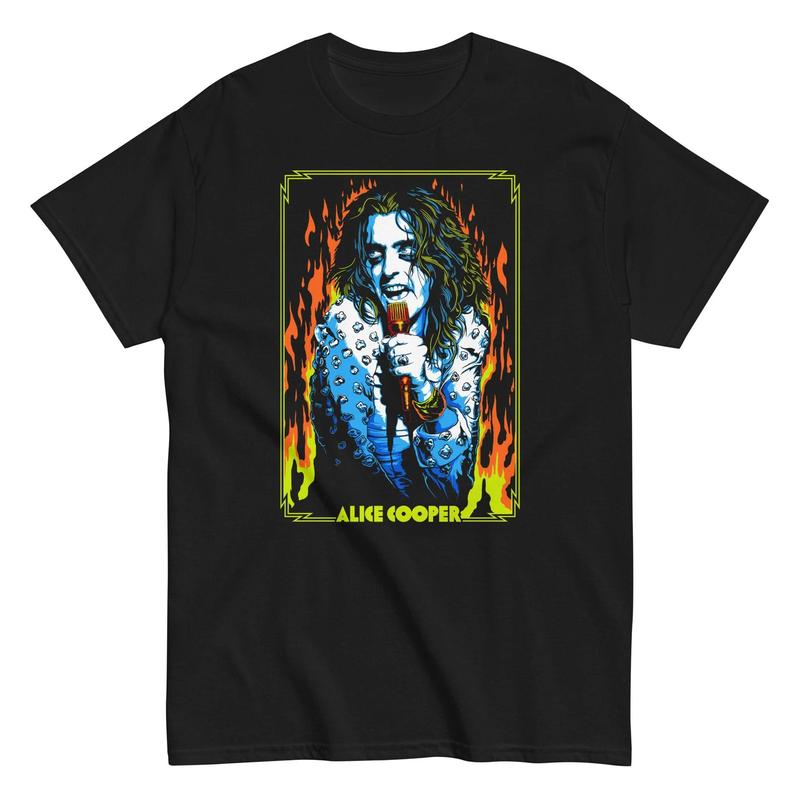 Alice Cooper - Flames Unisex T-Shirt S