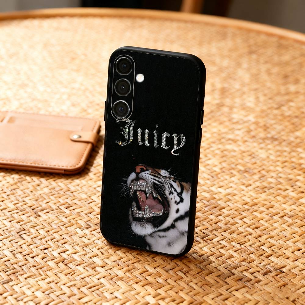 Pink J-Juicys C-Coutures  Phone Case For Samsung  A73,A21s,A22,A31,A32,A52,A53,A71,A80,Soft Black Shell