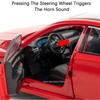 1:24 HONDA ACCORD Miniature Car Model Toys Alloy Diecast Vehice 6 Door Opened Sound Light Pull Back Toy Children's Birthday Gift