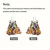 Christmas House Pendant 2D Acrylic Flat Hanging Ornament for Xmas Tree Christmas Decorations 2025 New Year Gift Home Decor