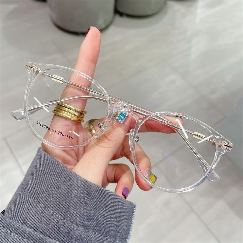 

Unisex Women S Myopia Glasses Fashion Anti Blue Light Blocking Near Sight Eyeglasses Diopter 0 To- 4.0 Finished Optical Eyewear 0(anti-blue light)