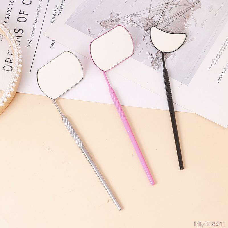 Portable Stainless Steel Eyelash Inspection Mirror for Grafting