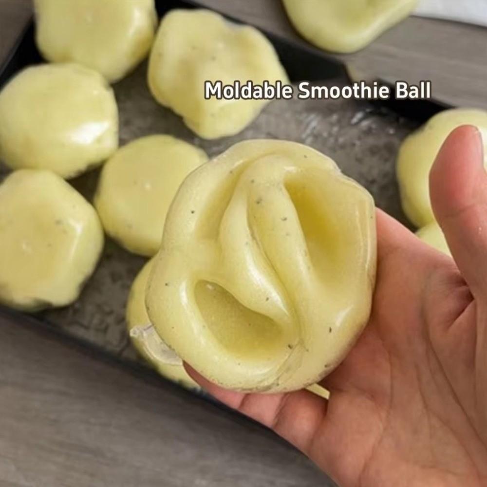 Crinkle Sound Mashed Potato Squishy Ball Realistic Sensory Fidget Toy  Anxiety Relief