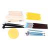38pcs Clay Tools Kit Portable Ceramics Polymer Clay Sculpting Tools with Storage Bag for Carving