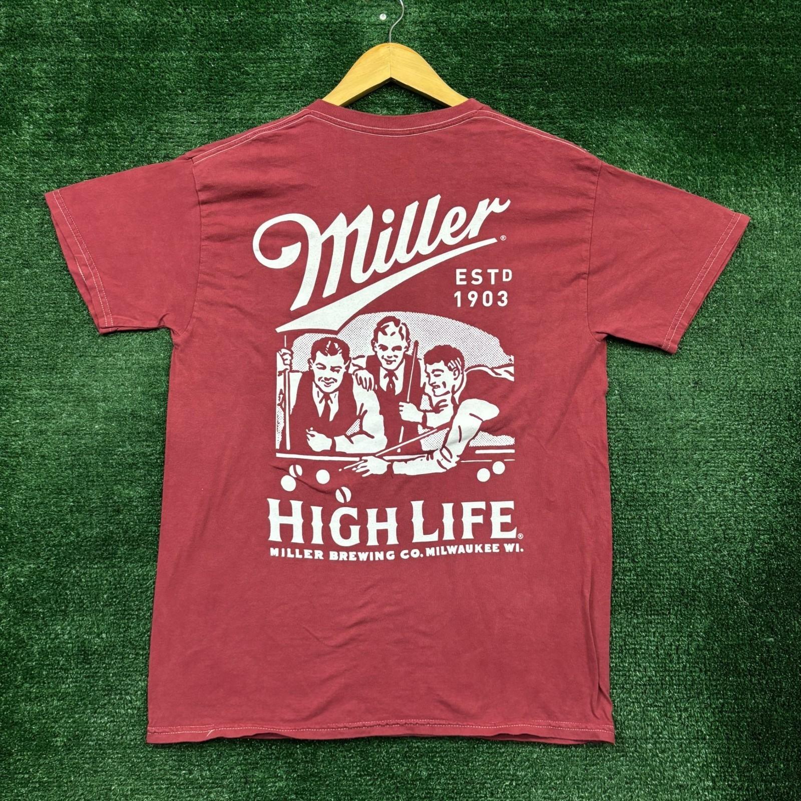 Miller Brewing Co Miller High Life Est 1903 Size Medium Unisex T-Shirt XXXXL