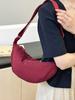 Women's Lightweight Nylon Dumpling Crossbody Bag - Trendy Japanese Style Shoulder Bag