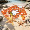 Custom Name Personalized Miffy Print Beach Towel, for Trip Camping Beach Party Home Decor, Birthday Gift for Family & Friends