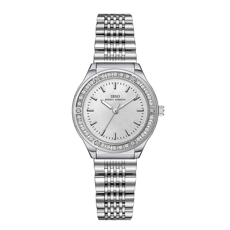 Watch Ladies Steel Belt Women S Watch Diamond Inlaid High Value Quartz Watch