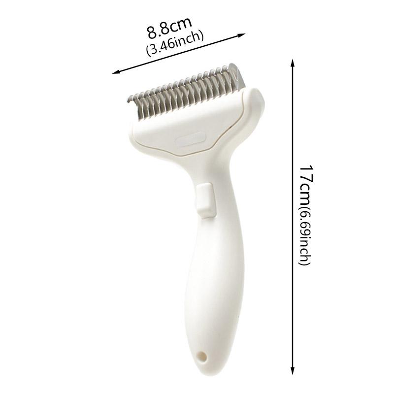 

Dog Brush For Shedding Dog Comb Dematting Undercoat Rake Widened Cutters Skin Puppy Cat Comb Pet Grooming Products Curved Design белый