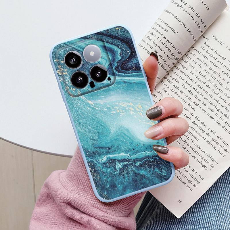 

Colorful Marble Case For Xiaomi 14 Luxury Soft Shockproof Cover Fundas For Xiaomi Mi 14T 15T Pro 11 Lite Watercolor Oil Painting Xiaomi 14T Pro