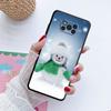 Coque en TPU noire pour Samsung Galaxy M31 M12 M32 5g M22 M51 M33 M52 M23 M13 M30s M01 M53 M62 M11 Joyeux Noël Bonhomme de neige Capa