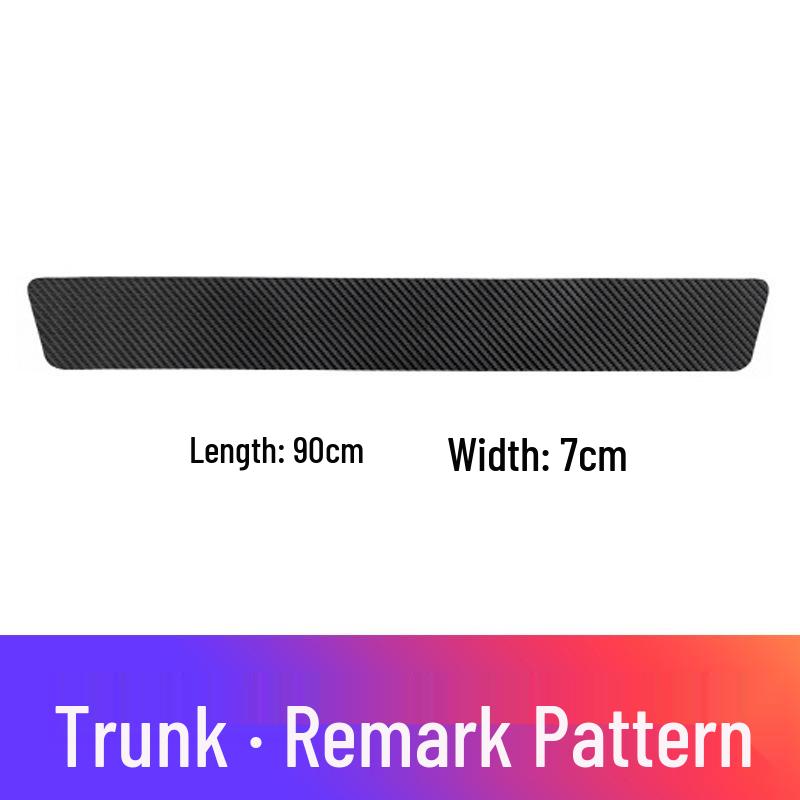Universal Carbon Fiber Texture Car Door Sill Protector and Anti-Kick Film Sticker