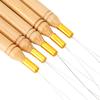 5pcs Hair Extensions Loop Needle Wooden Threader Wire Pulling Hook Tool for Hair  Extension