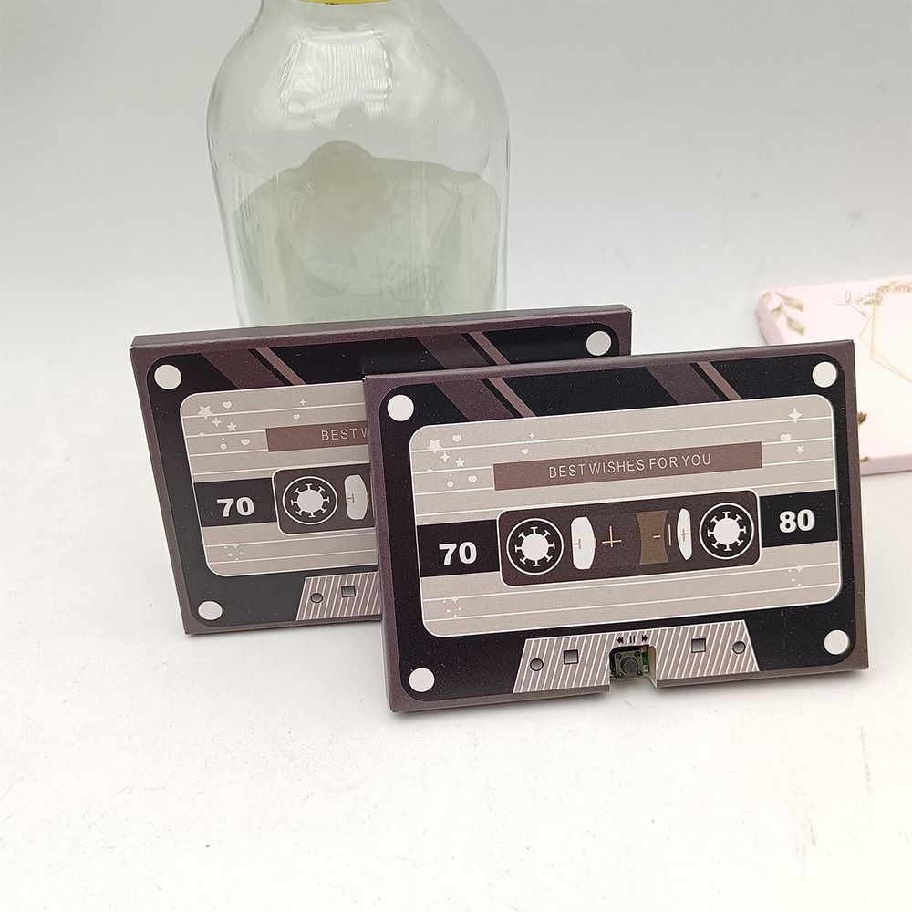 Multifunctional Phonograph Tape Cards Portable Voice Recording Card Gifts Recording Greeting Card