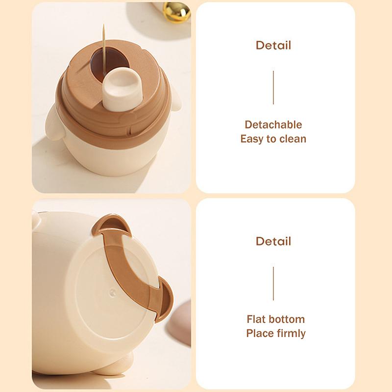 Automatischer Ausstoß-Zahnstocherspender - Niedlicher Pinguin-förmiger tragbarer Zahnstocherhalter Kunststoffgehäuse Erwachsenen Pinguin-Design