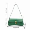 PU Vintage Underarm Bag Flap Decor Handbag New Tote Bag  Party