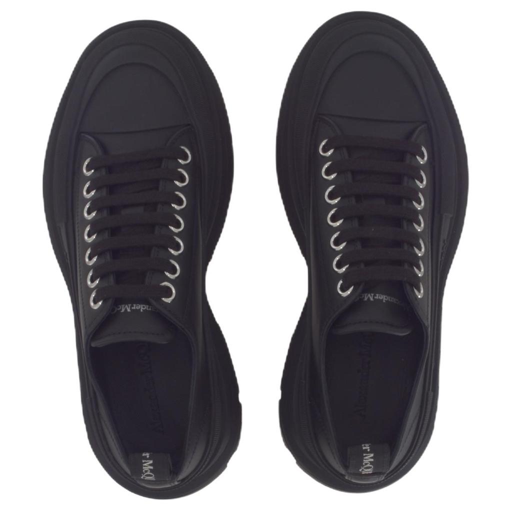 Alexander Mcqueen Tread Slick Canvas Sneakers 'All Black' 705662WHZ621081