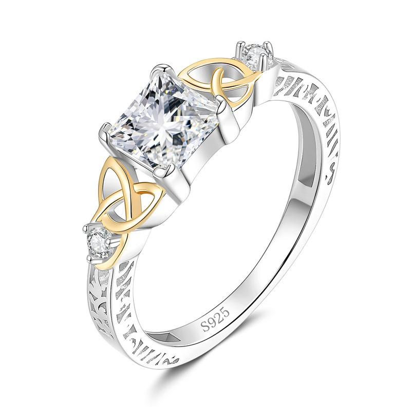 Adjustable Open Ring Women With Moissanite Or Zircon Stone Sterling Crown Row Design Adjustable Open Band
