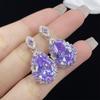 2025 Diamond Sparkling Pendant Jewelry Set Necklace Women's Earrings Fashion Trend Set