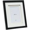 Unique Photo Frame - DEKNUDT - S65KK2 - Black - 13x13 Cm - Modern Wood