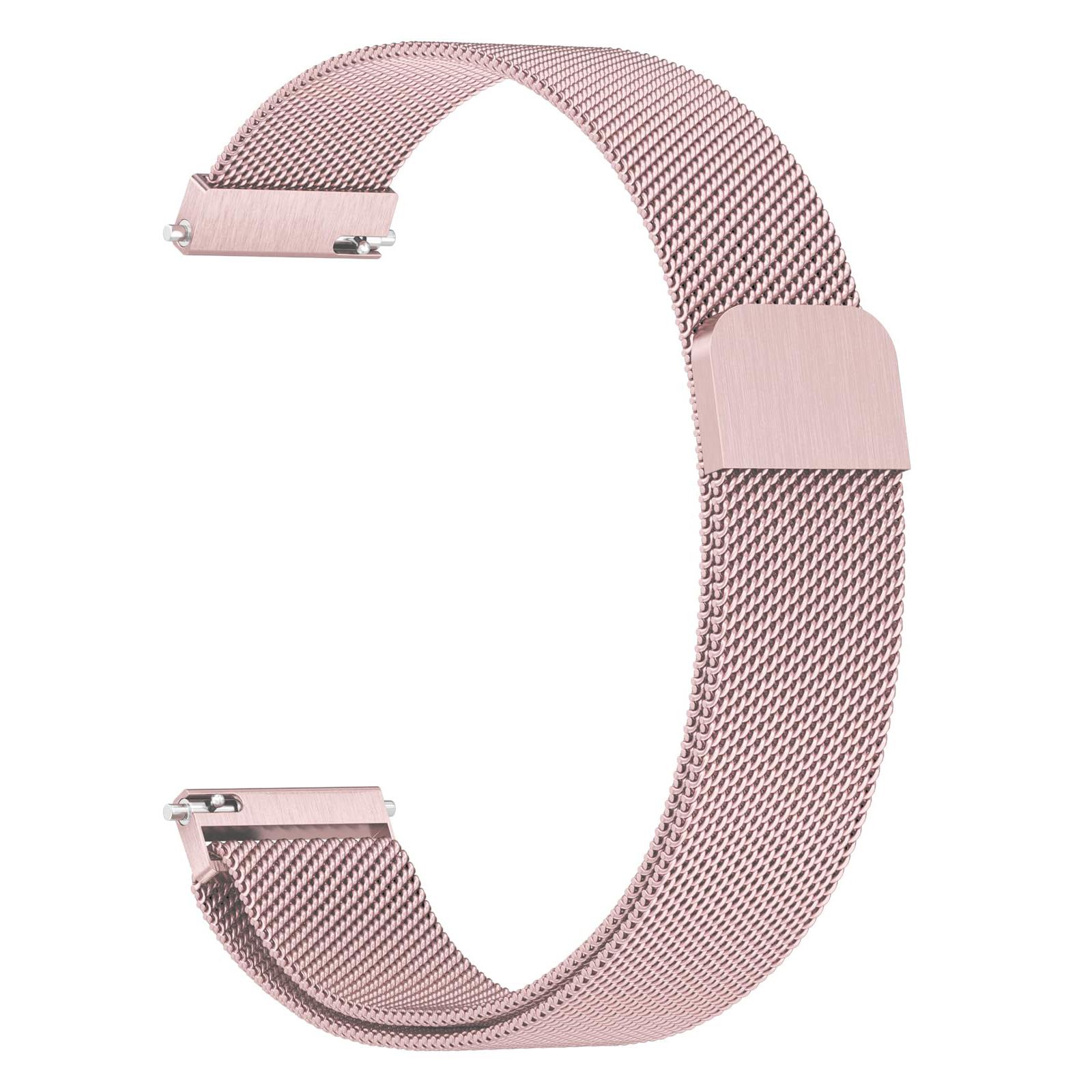 

For Huawei Watch GT 5 Pro 42mm/GT 5 41mm Watch Band Magnetic Milanese Stainless Steel Strap Rose Pink