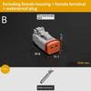 1 Pcs Dt Connector With 15Cm Wiring Harness Dt06-2S/Dt04-2P 2P 3P 4P 6P 8P 12P Waterproof Electrical Connector