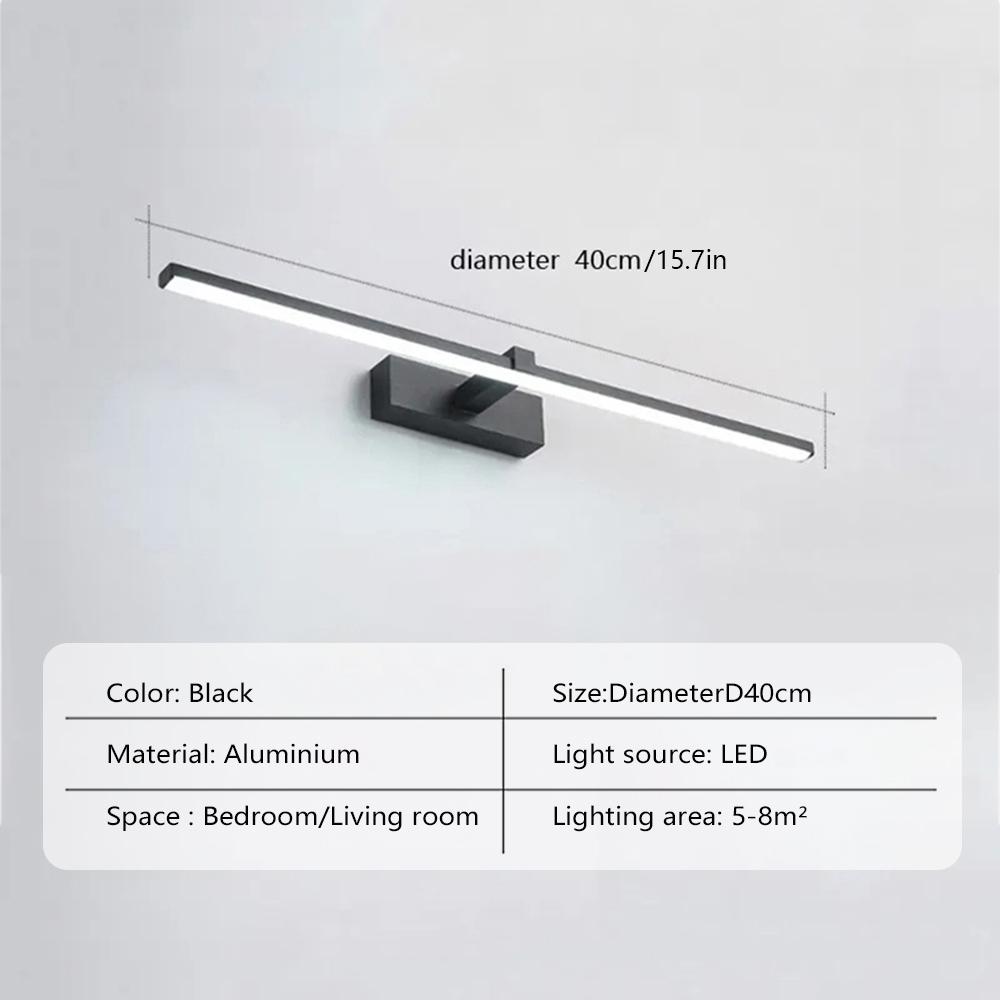 

Modern LED Wall Lamp For Study Bedroom Charging Wall Light With Remote Control Bathroom Mirror Lamp Mirror Lighting Fixture Dimming