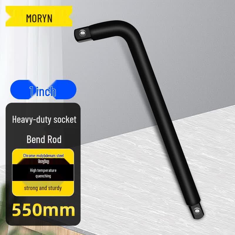 MORYN 1-inch Heavy Duty L-Type Breaker Bar 550mm