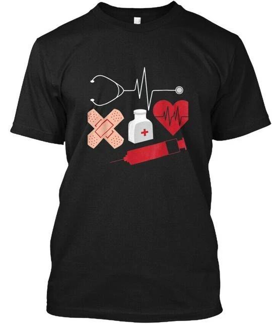 Nurse Stethoscope Heartbeat Medical Inst T shirt Made in the USA Size S to 5XL