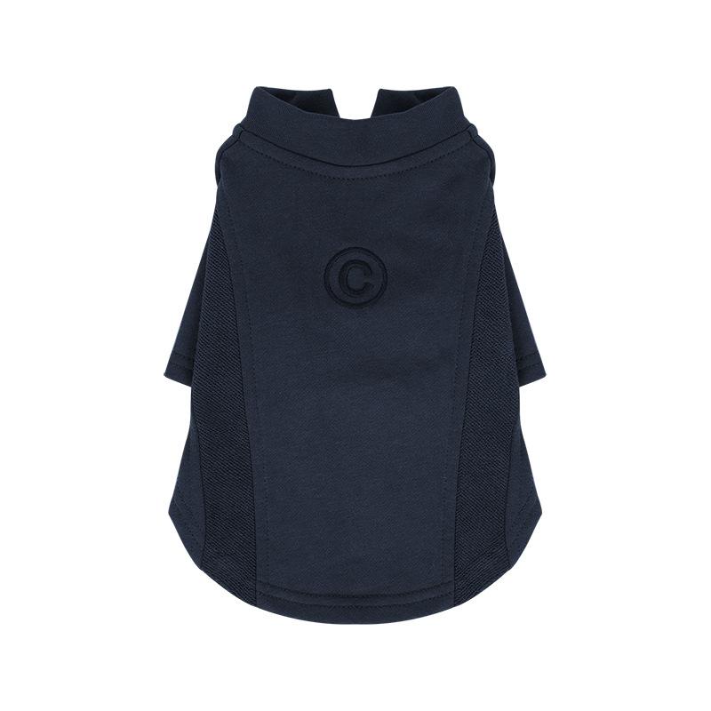 

Одежда для собак весна и лето однотонный двухногий щенок собака шнауцер поддельный LU sense свитер уличная одежда питомец M темно-синий