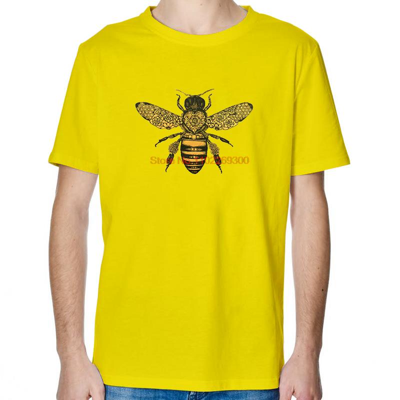 Bee Drawing Moth Insect Tattoo Graphic T Shirts Summer Fashion Tees Tops Cotton New Shirts And TShirts Unisex Print T Shirt