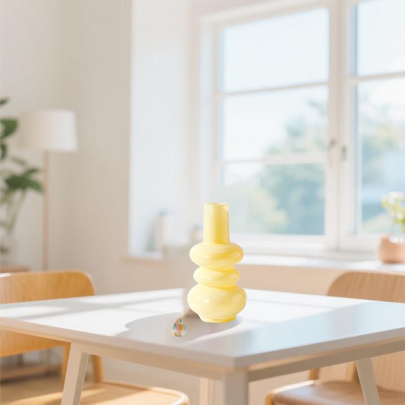 

1pc Bohemian Style Pink Glass Vase, Minimalist Vintage Design for Hydroponic Fresh Flowers, Irregular Shape, Ideal for Home