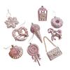 PVC Christmas Tree Ornament Pop Corn Snowflake DIY Lollipop Ornaments Window Display Ice Cream Xmas Hanging Pendant