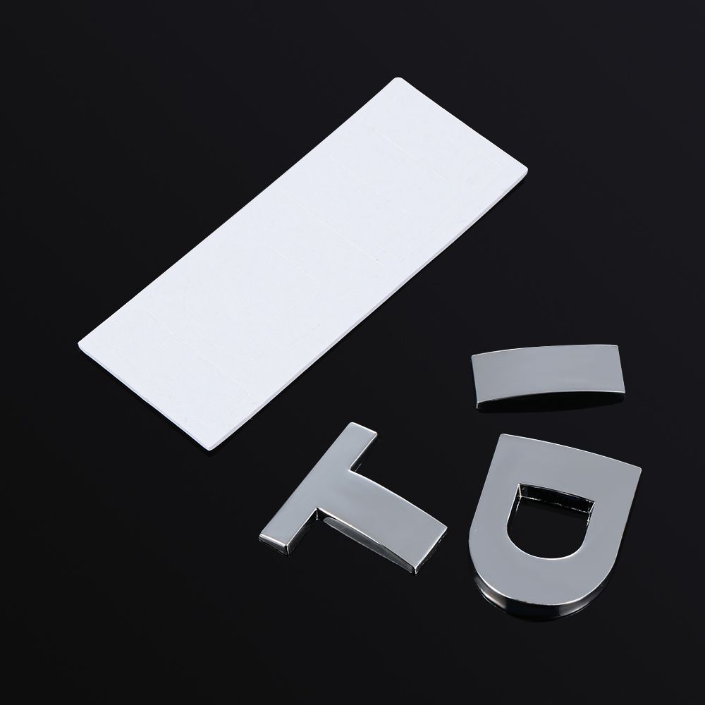 Emblema Badge DIY TDI 3D Decalcomania Auto Cofano Bagagliaio Adesivo Auto Portellone Veicolo