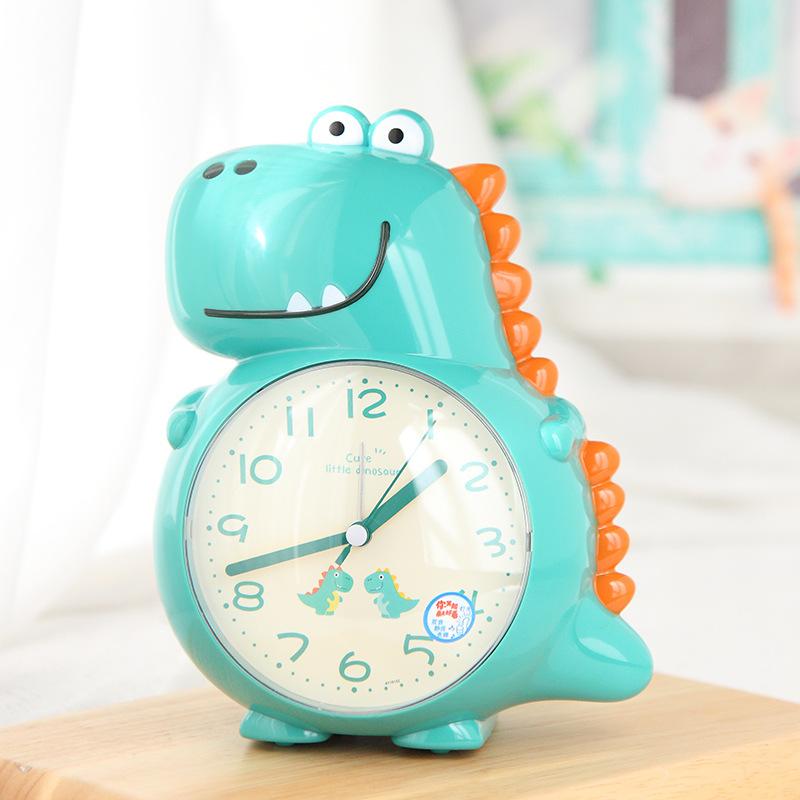 

Cute Dinosaur Creative Multifunctional Student Alarm Clock Silent Bedside Luminous Lazy Cartoon Talking Children s Alarm Clock