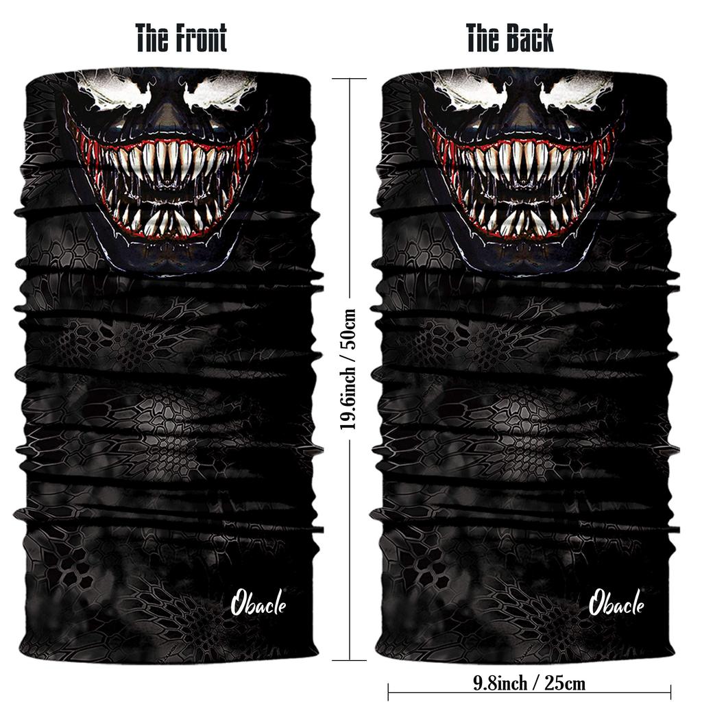 Obacle Šátek na obličej Poloviční obličejová sluneční tenká kamaše na krk s 3D krytem obličeje Maska pro muže a a jízdu Bílá maska, Maska, Prach, Vítr, Ochrana, Odolná,