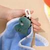 1/4 Pièces Mignon Dinosaure Bleu Type Suspendu Super Absorbant Corail Serviette Mignon Dessin Animé Pour Usage Domestique Bébé Nettoyage Mains Lingette