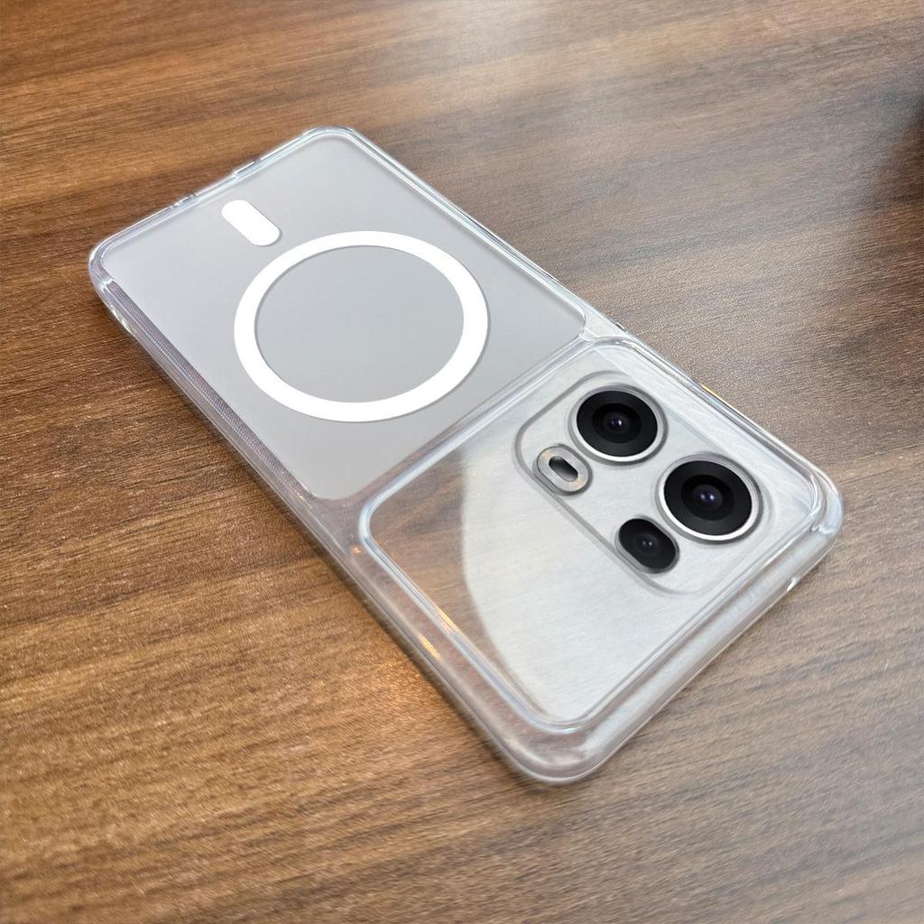 Case for OPPO Reno13 Pro 5G Anti-Fingerprint Matte Cover Big Camera Window Clear Edge Casing