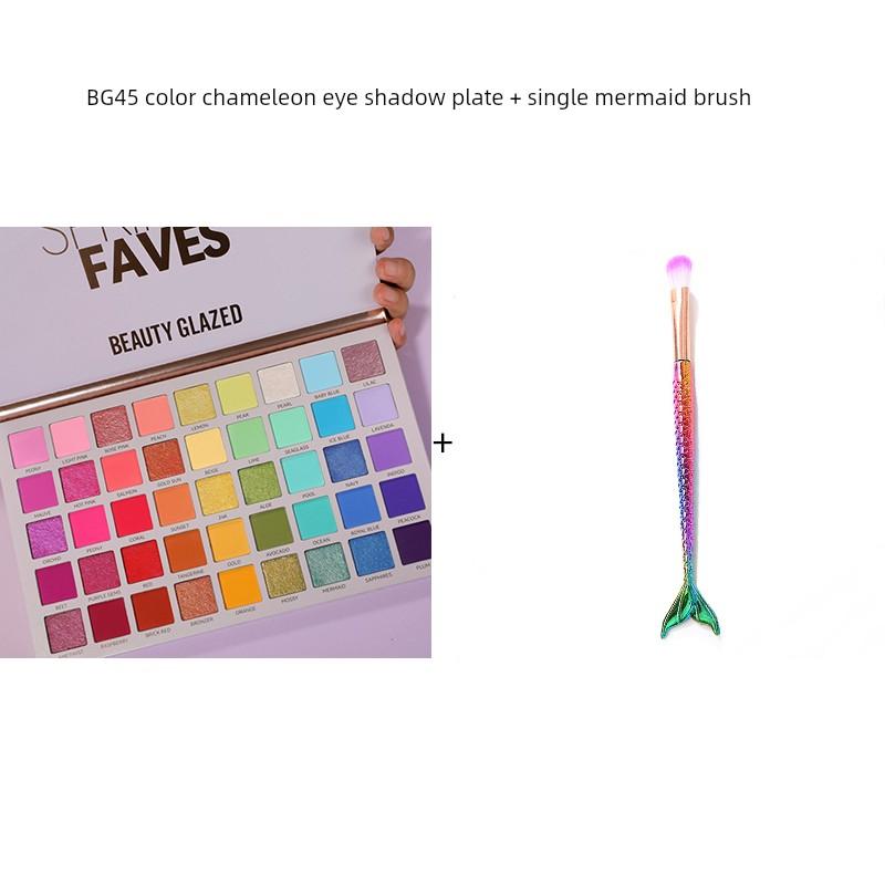Genuine Goods Beauty Glazed45 Color Chameleon Color Eye Shadow Cos Play Makeup Stage Makeup Shimmer Sequins Makeup