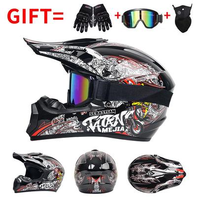 Full Face Motorcycle Helmet Off-Road ATV Dirt Bike Mountain Downhill Karting Safety Gear