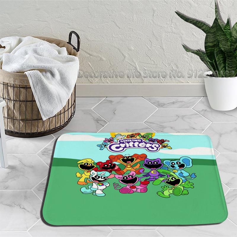 Gülümseyen Yaratık Zemin Banyo Paspas Catnap Dogday Kaymaz Halı Plaj Paspas Yatak Odası Mutfak Mat Hoş Geldiniz Ev Halı
