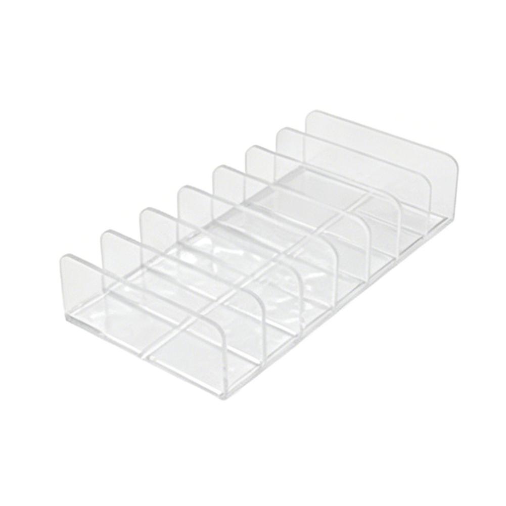 Transparent Plastic Desktop Eyeshadow Palette Storage Box with Compartmented Drawers for Powder Compact