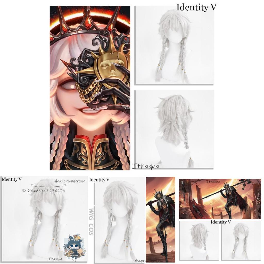 High-quality Mechanized White Wig For Cosplay And Gaming Ideal For Identity V Lovers
