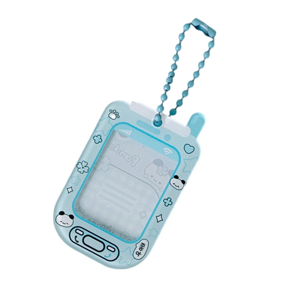 Cute Cartoon Keychain Card Case Sturdy Hard Plastic Compact Design Keyings For Students And Office Workers
