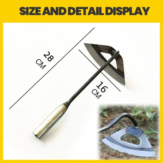 

Цельнометаллическая закаленная полая мотыга, ручные грабли для прополки, посадки овощей, фермы, сада, сельского хозяйства, инструмент для прополки, Прямая поставка