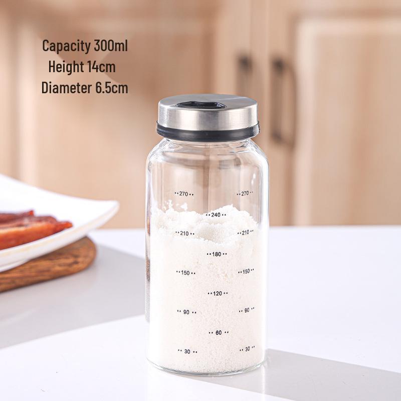 Szczelny Szklany Pojemnik na Przyprawy i Sól, Odporny na Wilgoć